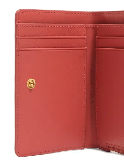 Bimba Y Lola Leather Purse With Engraved Logo In Pink