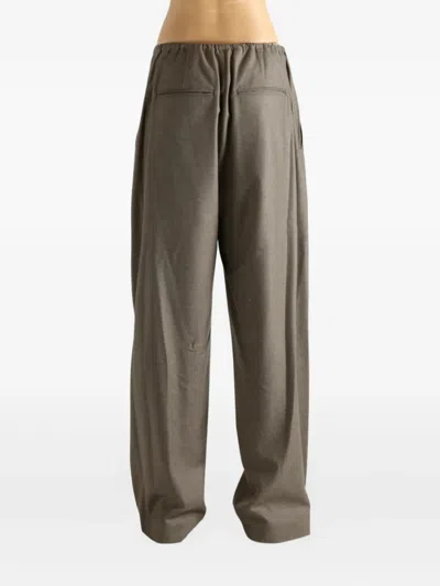 Auralee Drawstring Trousers In Gray