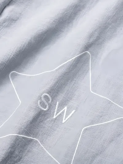 Saintwoods Eagle-motif Track Shorts In Blue