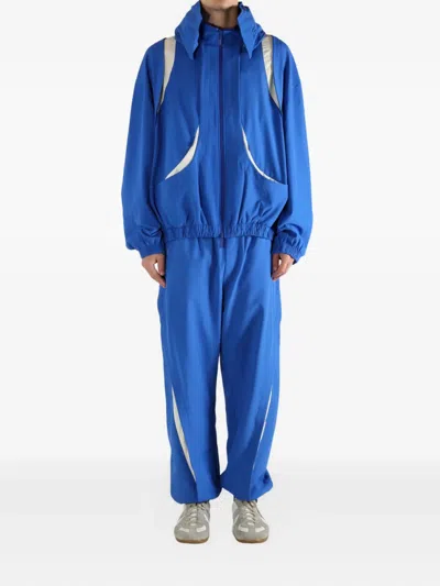 Ader Error Zip-up Panel Jacket In Brown