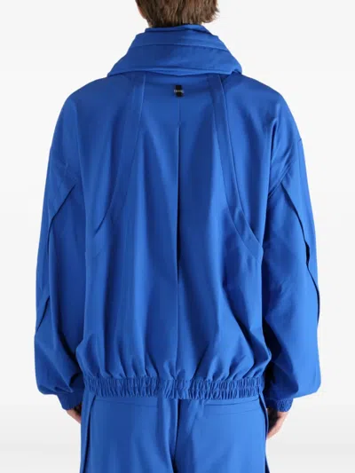 Ader Error Zip-up Panel Jacket In Brown