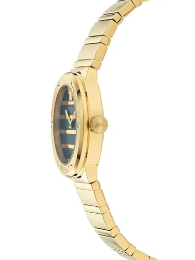 Versace Montre Greca Logo Pearl In Gold