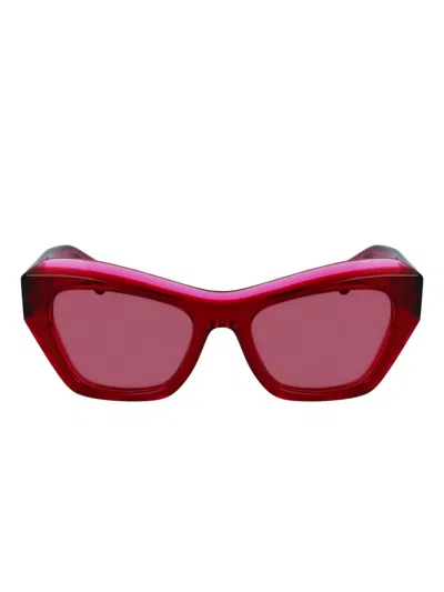 几何镜框太阳眼镜