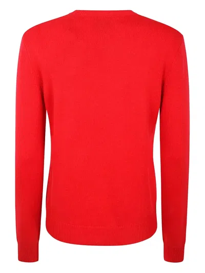 Mc2 Saint Barth X Peanuts Bow Patch Sweater In Red