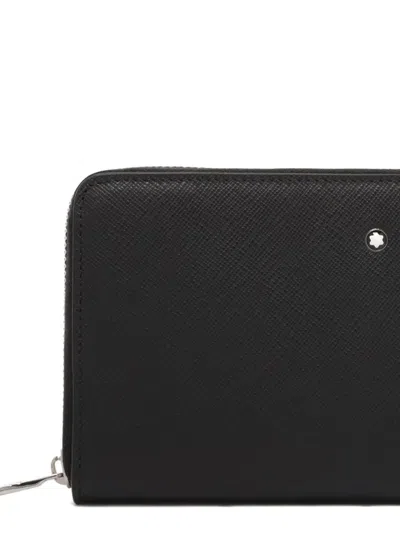 Montblanc Soft Wallet 12cc Zip Around In Black
