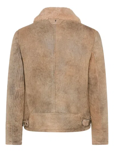 皮草领口袋夹克