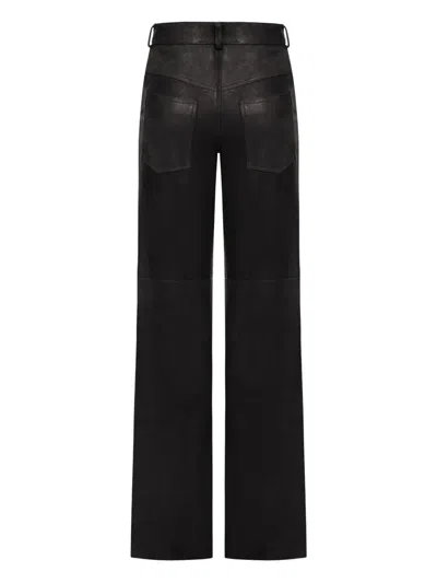 Salvatore Santoro Leather Pants In Black