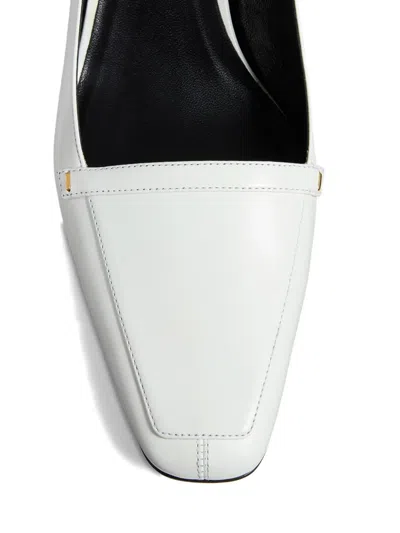 Khaite 50mm Celia Square-toe Heeled Pumps In White