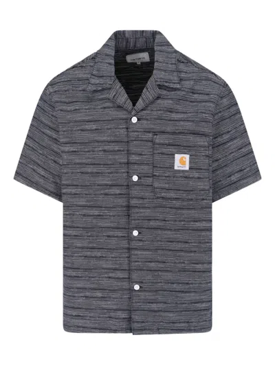 Carhartt Short Sleeve Shirt Chest Pocket In Gray