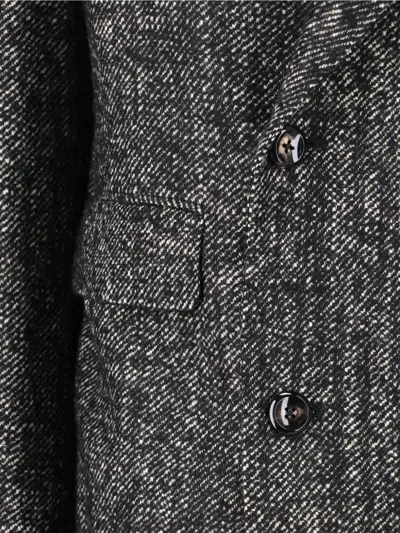 Tagliatore Double-breasted Jacket Featuring Button Detailing In Gray