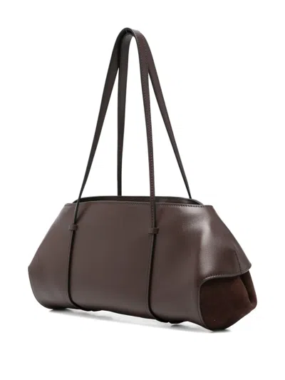 Neous Suede Shoulder Bag In Brown