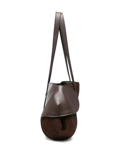 Neous Suede Shoulder Bag In Brown