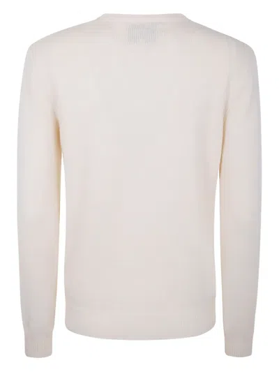 Mc2 Saint Barth Dog-motif Bow Sweater In Neutral