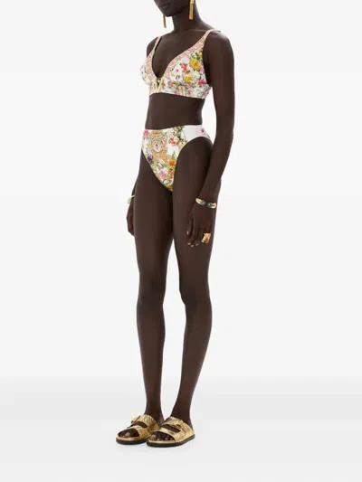 Camilla Egyptian Rose Bikini Bottoms In White