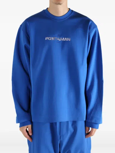 Ader Error Logo Sweatshirt In Blue