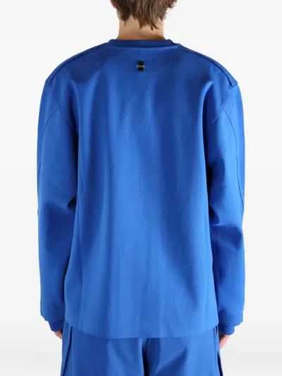 Ader Error Logo Sweatshirt In Blue