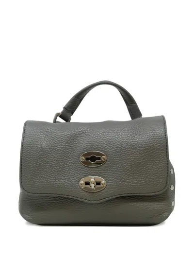 Zanellato Postina Baby Crossbody Bags Grey In Green