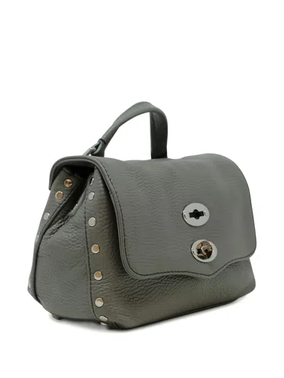 Zanellato Postina Baby Crossbody Bags Grey In Green