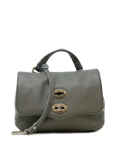 Zanellato Postina Baby Crossbody Bags Grey In Green