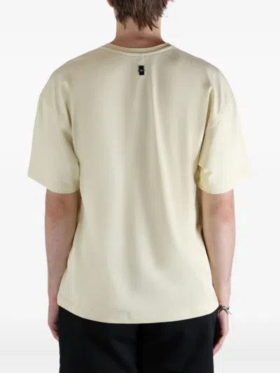 Ader Error Embroidered T-shirt In Yellow