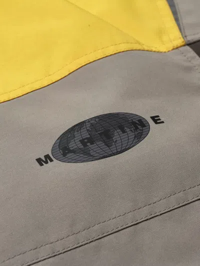 Martine Rose Gray Shrunken Sports Jacket In Multi