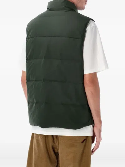 Patagonia Insulated Sleeveless High Collar Vest In Green