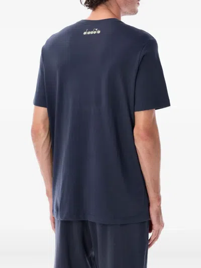 Diadora Heritage T Shirts And Polos In Blue