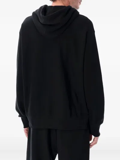 Champion Logo-patch Hoodie In Black