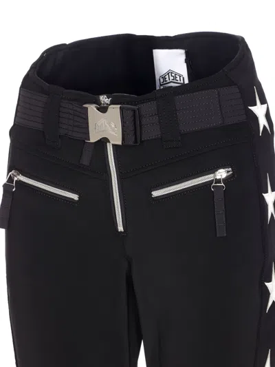 Jetset Stars-patch Pants In Black