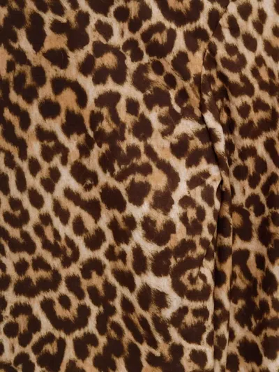 Duran Lantink Leopard Top In Brown