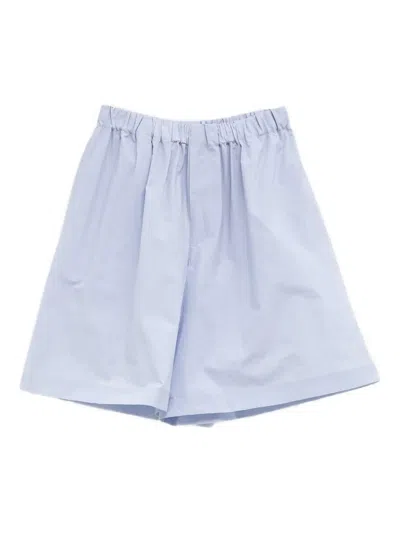 Baserange Elastic Waist Shorts In Blue