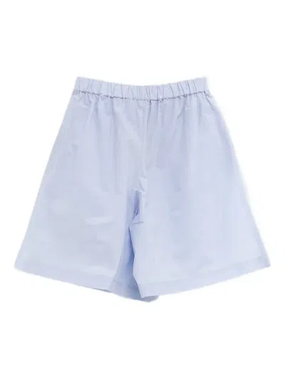 Baserange Elastic Waist Shorts In Blue