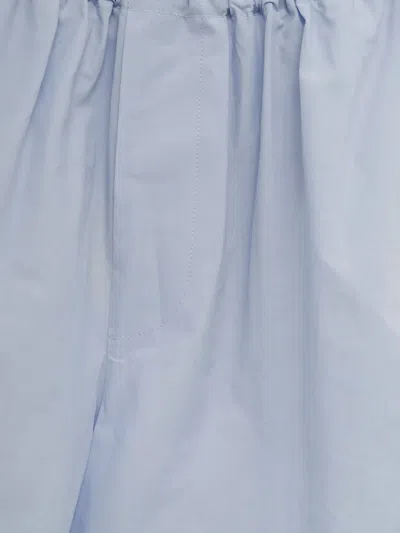 Baserange Elastic Waist Shorts In Blue