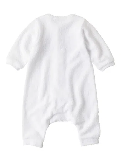 Familiar Textured Romper In White