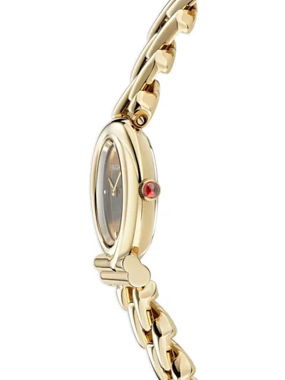 Ferragamo Gancini Twisted Chain Watch In Gold