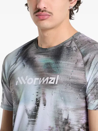 Nnormal Abstract-print Raglan-sleeve T-shirt In Multi