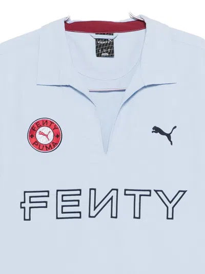 Puma X Fenty Nylon Drill Pullover In Blue