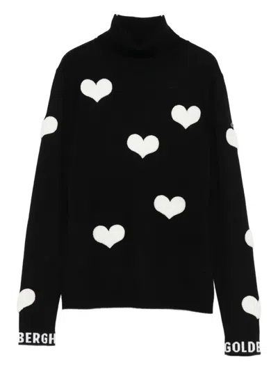 Goldbergh Bacio Long Sleeve Knit Sweater In Black