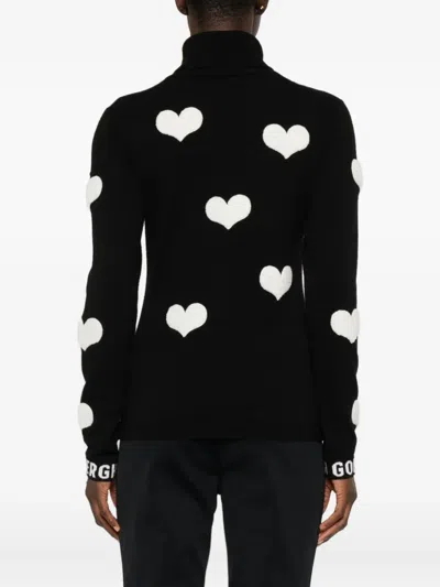 Goldbergh Bacio Long Sleeve Knit Sweater In Black