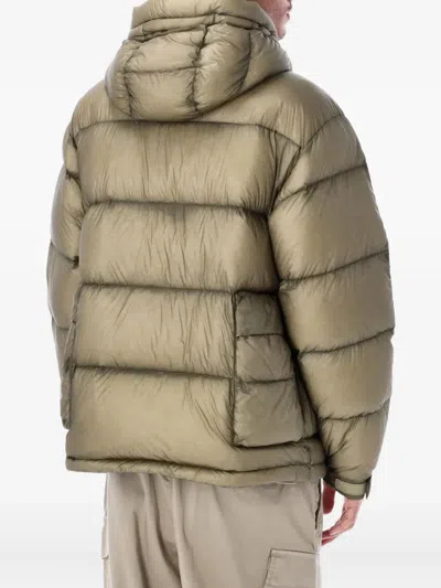 C.p. Company C.p.company Hooded Jacket With Lens Detail In Green