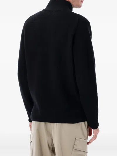 C.p. Company C.p.company "the Metropolis Series" Extrafine Merino Wool Sweater In Black