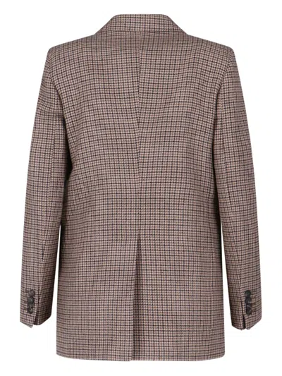 Tagliatore Structured Blazer With Notch Lapel And Back Vent In Brown