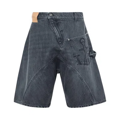 Pre-owned Jw Anderson Twisted Workwear Shorts 'grey' | Men's Size 32 In Gray