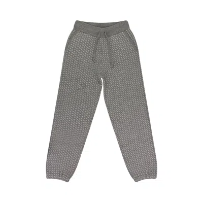 Pre-owned Aimé Leon Dore X Woolrich Birdseye Knit Sweatpants 'off-white' | Grey | Men's Size M In Gray
