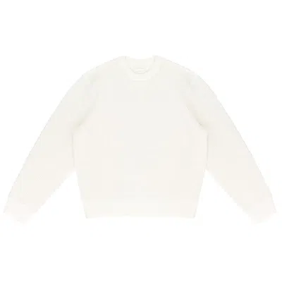 Pre-owned Aimé Leon Dore Merino Waffle Crewneck Sweater 'cream' | Men's Size S In White