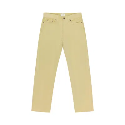 Pre-owned Aimé Leon Dore Micro Cord Relaxed Fit Jeans 'cream' | Men's Size S In White