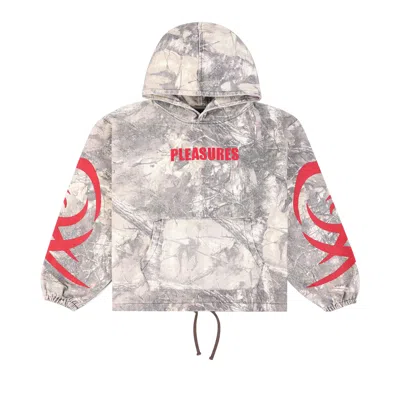 Pre-owned Pleasures Hunt Canvas Poncho Hoodie 'camo' | Multi-color | Men's Size S