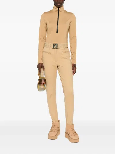 Goldbergh Serena Half-zip Ski Top In Brown