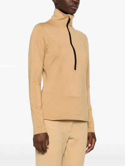 Goldbergh Serena Half-zip Ski Top In Brown