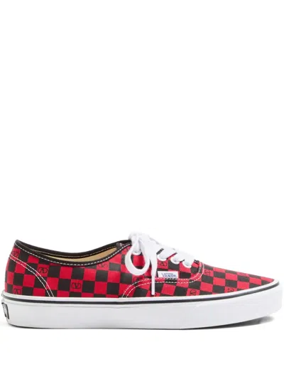 Valentino X Vans Men's Tess St Vlogo Check Canvas Low-top Sneakers In Animal Print